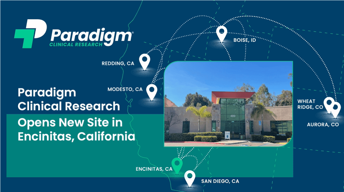 Paradigm Opens New Research Site in Encinitas, CA